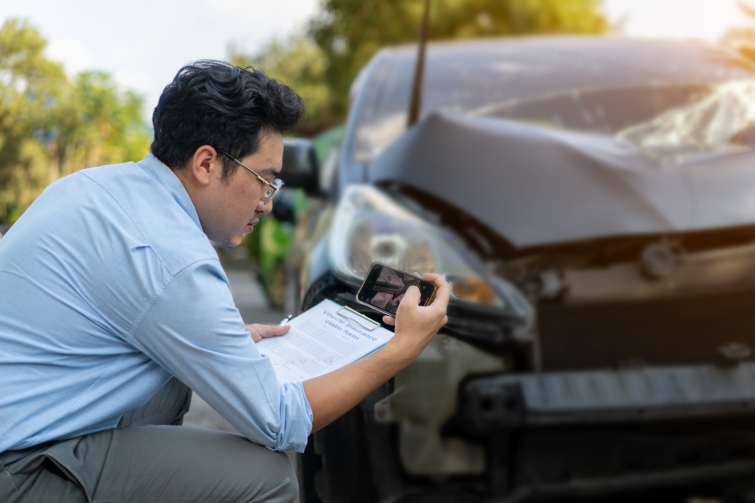 Take photos of any damage to your vehicle
