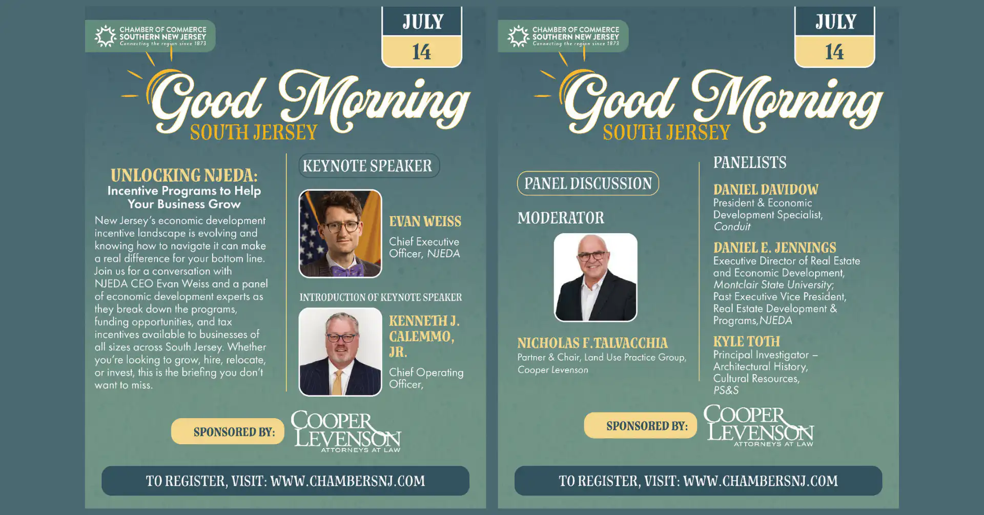 Flyer for CCSNJ event Unlocking NJEDA