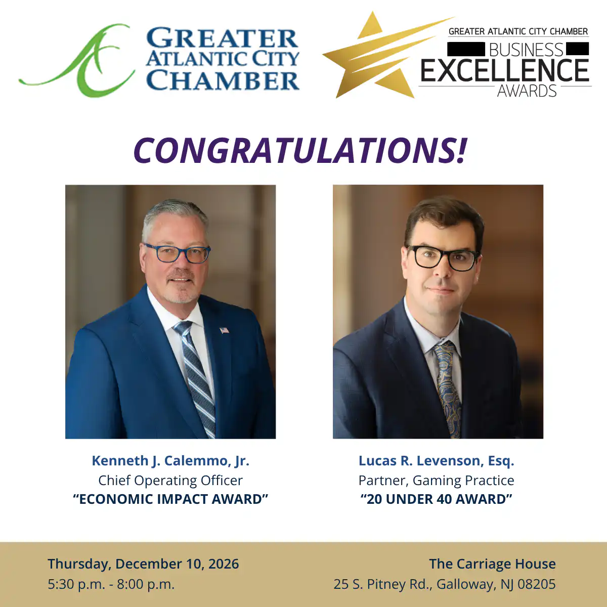 Announcement with Ken Calemmo and Lucas Levenson